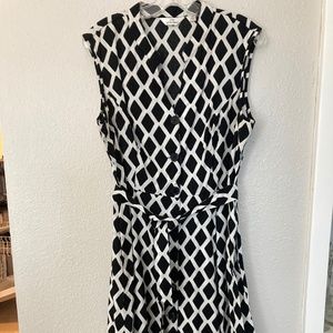 Mlle Gabrielle black and white xl dress